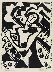 Frau im Frühling by August Babberger [1885–1936]